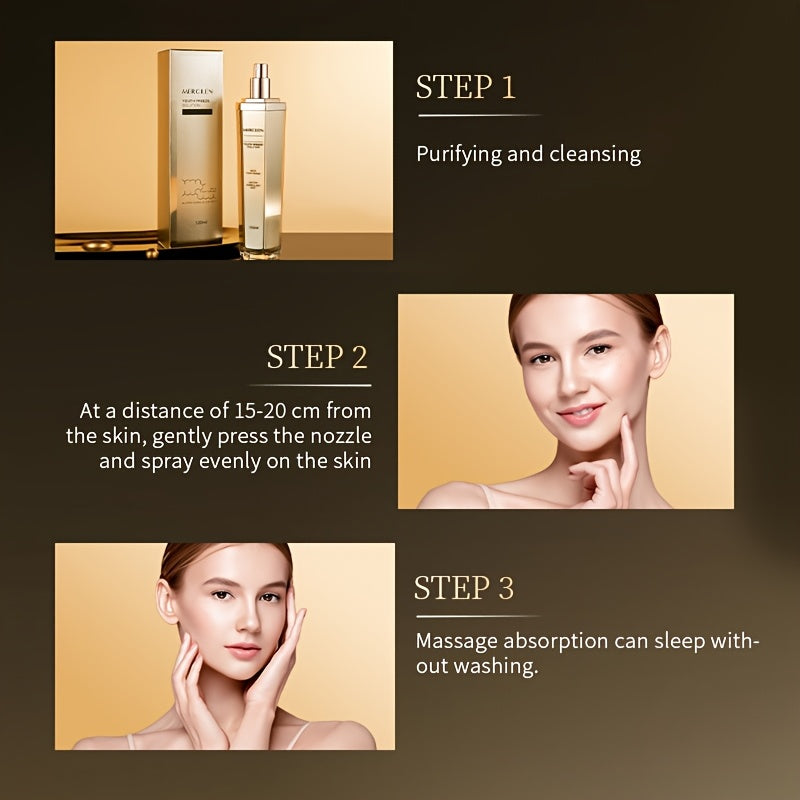 Huin Skincare Glow Boost Collagen Spray – Refresh, Hydrate & Revive with Hyaluronic Acid, Shea Butter & Niacinamide | For All Skin Types, Men & Women